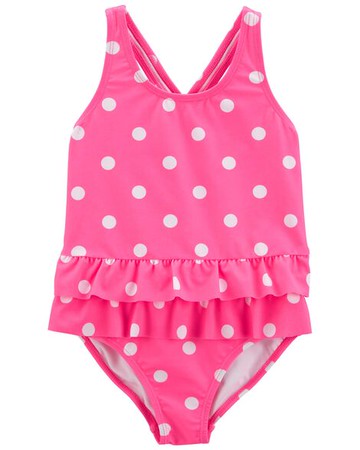 Toddler 1-Piece Polka Dot Swimsuit