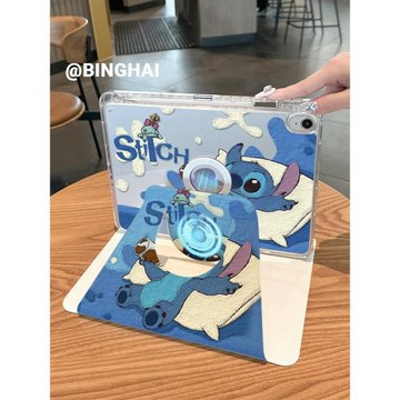 【磁吸可拆分x720旋轉】適用ipad9保護套ipad10十代平板殼2024款pro可愛卡通air6/5高透防彎mini亞克力10.2寸