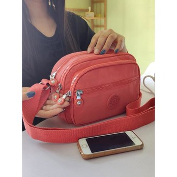 牛津帆布小包包女2023新款潮多層媽媽包中老年婆婆百搭單肩斜挎包