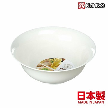 asdfkitty*日本製 NAKAYA 可微波白色拉麵碗 泡麵碗 湯碗 沙拉碗 可機洗 不含BPA-正版商品