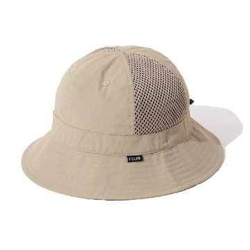 日本限定 POLER NYLON MESH BELL HAT 尼龍透氣網布鐘型帽 / 漁夫帽 / 米色