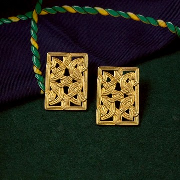 美國Jonette Jewelry品牌古董 Southwestern系列 凱爾特結耳針