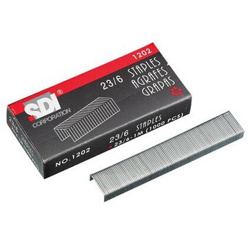 SDI手牌 NO.1202 23/6重力型訂書針 釘書針 23/6-1M 1000pacs【APP滿額下單10%點數(單一帳號最高5000點)】1/31止