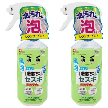 LEC 激落君 倍半碳酸鈉 電解水泡沫噴霧 清潔劑 400ml - 日本製造  2瓶