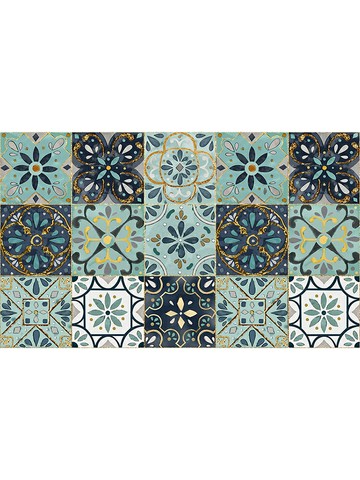 衛生間創意復古瓷磚貼紙浴室墻紙自粘防水防潮廚房防油墻貼畫加厚