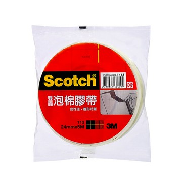 3M 113  雙面泡棉膠帶 24mm【APP滿額下單10%點數(單一帳號最高1000點)】4/30止