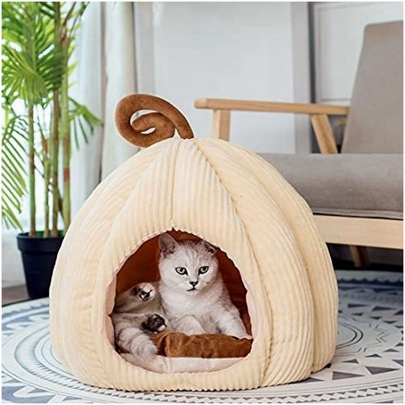 Tanzedzm 猫ハウス 冬 猫用ベッド 猫 ドーム型 ベッド 可愛い 柔らか 水洗え 滑り止め 小型犬 キャット ペット小屋 室内用 L カーキー色 通販 Lineポイント最大0 5 Get Lineショッピング