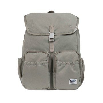 【OUTDOOR】慢活宣言翻蓋束口後背包-灰色 ODWO13ZUOABZ28GY