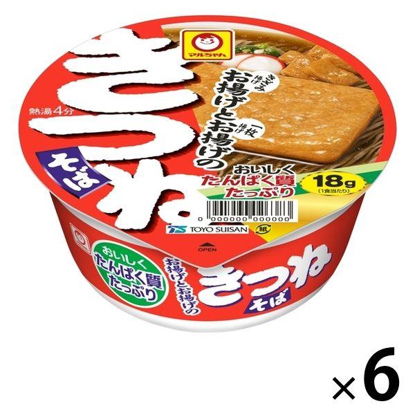 東洋水産高たんぱく お揚げとお揚げのきつねそば 6個 東洋水産