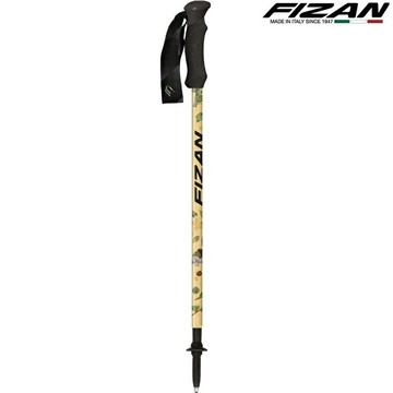 FIZAN 義大利 超輕三節式健行登山杖(單支) FZS24.7102.TBG 八通關古道棕