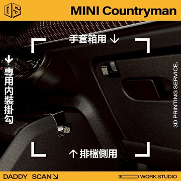 【老爸印印】MINI Countryman U25  掛勾 排檔掛勾 手套箱掛勾 內裝掛勾 車用 內裝 汽車掛勾 手套箱
