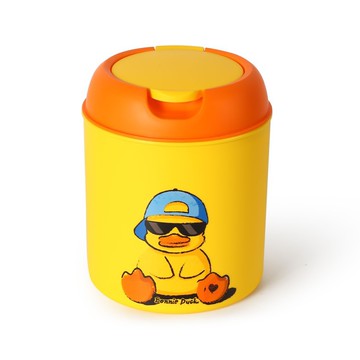 邦尼鴨 翻蓋垃圾桶 1.5L(13.5x13.5x16.5cm) [大買家]