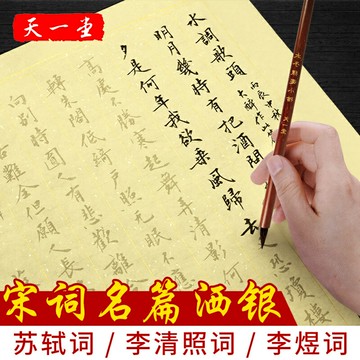 小楷毛筆字帖 入門臨摹紙成人手抄佛經心經抄經本文房四寶毛筆初學 初學者宣紙描紅行書楷書法軟筆字帖