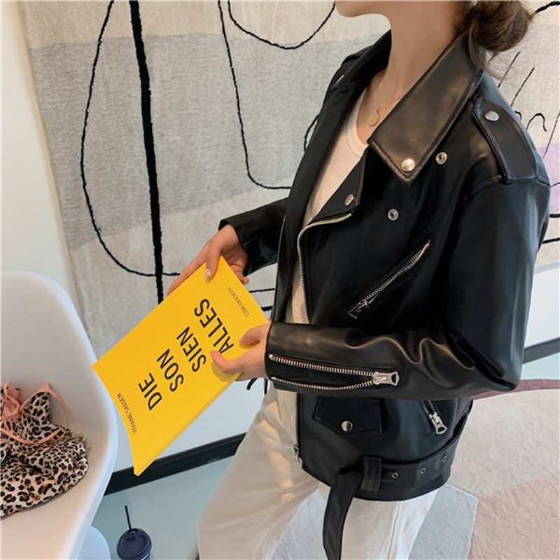 ライダースジャケット レディース 黒 人気スポー新作