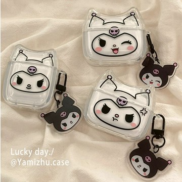 ins簡約高質感 立體耳朵 可愛 庫洛米 Air Pods Pro 1/2/3/4代 台灣出貨 蘋果無線 藍牙耳機保護殼
