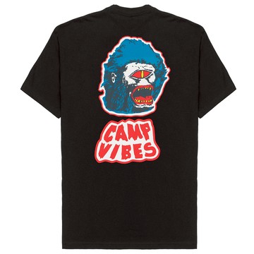 POLER MAN WOLF TEE 短袖上衣 黑色 - M