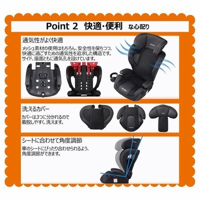 RECARO ジュニアシート J3 Neo コスモブラック スタート（レカロ） (在庫有/特典付) レカロ チャイルドシート
