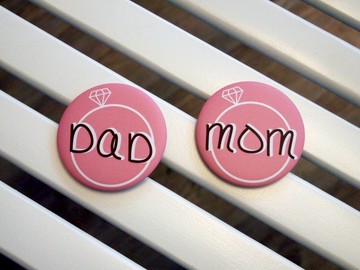 婚禮別胸章不是胸花 女方主婚人 磁鐵胸針