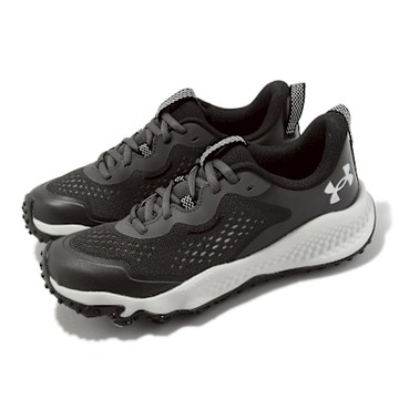 Under Armour 越野跑鞋 Charged Maven Trail 男鞋 黑 灰 緩震 運動鞋 UA 3026143101