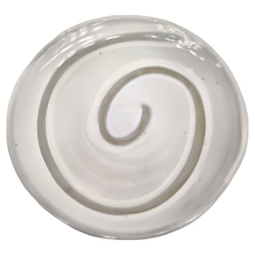 佐和陶瓷國際有限公司 9吋皿 粉引渦紋  陶瓷材質  1個