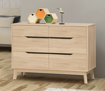 【歐風別館】奧斯陸六斗櫃【基隆至台中免運費】