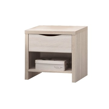 ASSARI-寶麗白雲橡床邊櫃(寬51x深40x高53cm)床邊櫃