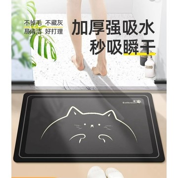 軟硅藻泥腳墊 衛生間防滑吸水 速幹臥室洗澡間地墊 厠所防滑地墊耐臟 BRRJ