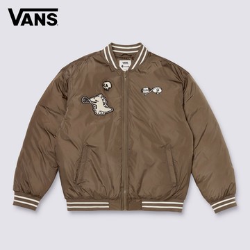 Vans x HIRONO 男女款卡其棕色羽絨外套