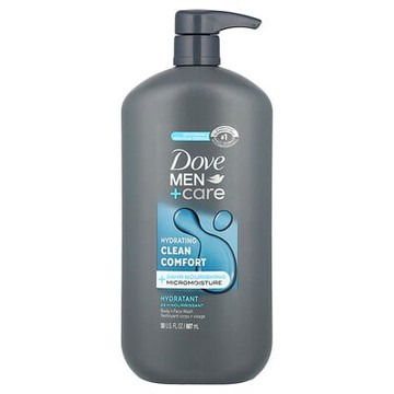 Dove, Men + Care，沐浴洗面奶，清潔舒適，30 液量盎司（887 毫升）