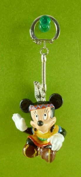 【震撼精品百貨】Micky Mouse_米奇/米妮 ~鎖圈-米妮印地安