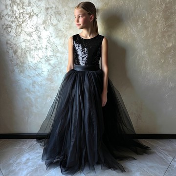 適合特殊場合的優雅正式薄紗花童禮服