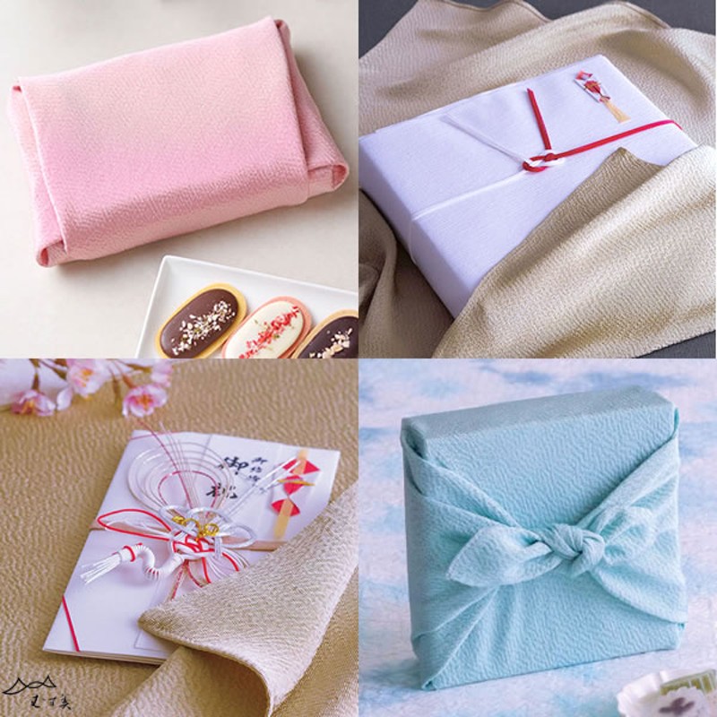 子ども用】お点前用のお袱紗 正絹 縮緬 鮫小紋 薄藤紫⭐️「菓子