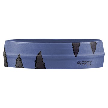 SPOX BASKETPRO 專業籃球頭帶 霸王龍紮染  灰藍色/深灰色