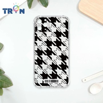 TRON IPhone 11 PRO MAX 虛實剪影千鳥紋 四角防摔載具殼 軟殼 手機殼