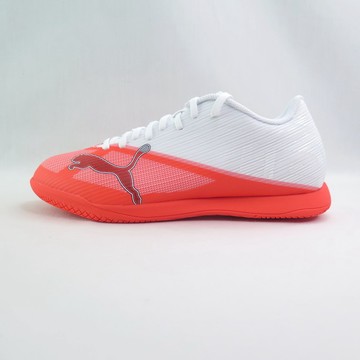 PUMA 10915301 男足球鞋 Ultra 7 Play IT 室內 平底足球鞋 白/紅【iSport愛運動】