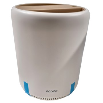 ecoco 意可可 廚房旋轉刀架 奶油黃 PP材質 200*200*255mm  200 x 200 x 255mm  1個