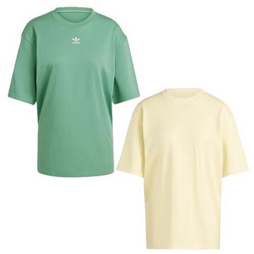 【下殺】Adidas 短袖上衣 女裝 純棉 綠/黃【運動世界】IY7323/IY7329