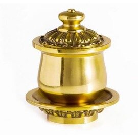 【光身裝膽聖水杯-2.5寸-純銅-外徑6.5*高7.5cm-1個/組】佛前供佛具供水杯 佛堂供具供杯三杯座 佛字裝膽聖水杯-7501025