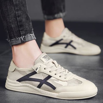 男鞋冬季透氣2026新款潮百搭阿甘鞋男士帆布板鞋運動休閑鞋子男款