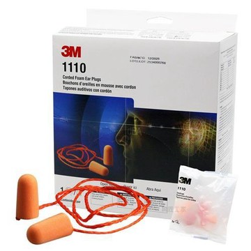 3M 1110 圓錐型耳塞(有線) 100副/盒