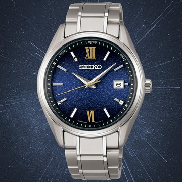SEIKO 精工 CS系列 藍色星空 太陽能 經典電波腕錶 39.5mm (7B72-0AH0U/SBTM355J)