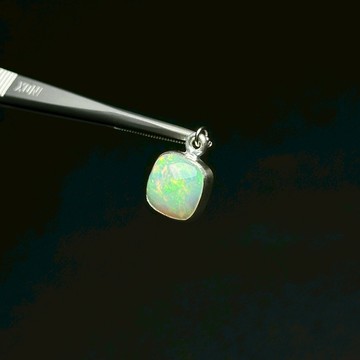 衣索比亞蛋白石｜ Opal 純銀手工包框 圖桑帶回 天然石項鍊 S25AP16-008