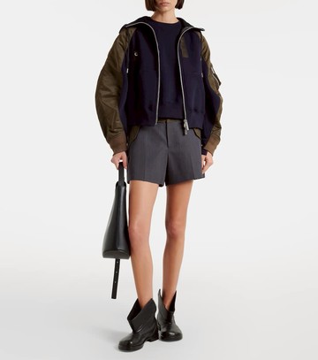 Sacai Cotton-blend and twill jacket
