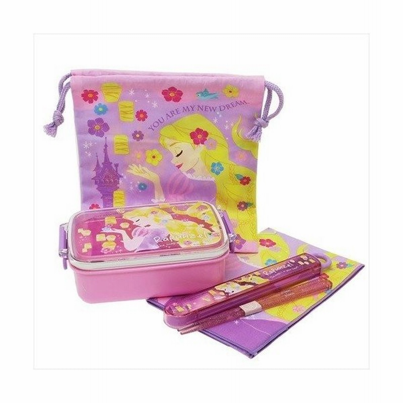 お弁当4点セット 塔の上のラプンツェル ランチセット ディズニープリンセス スケーター 弁当箱 箸 ナフキン 巾着 ランチ雑貨 グッズ 通販 Lineポイント最大0 5 Get Lineショッピング