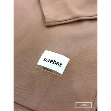 E7th.厚磅素面個性標籤大學T-咖(E7SB22302309)