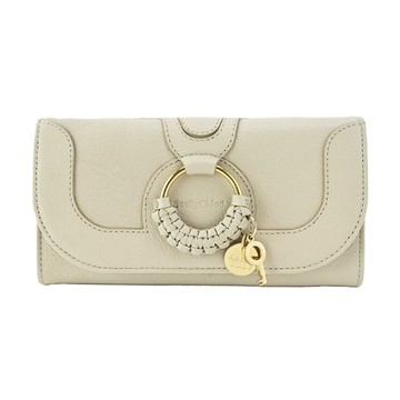 [平輸版] SEE BY CHLOE HANA系列翻蓋長夾(米白) 真品平輸