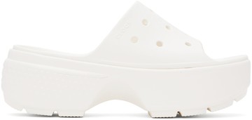 Crocs 白色 Stomp 凉鞋
