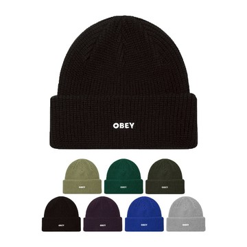 OBEY 粗針毛帽 FUTURE BEANIE 反折 基本款 多色 針織 毛帽 情侶帽 秋冬必備【TCC】