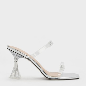 閃鑽蝴蝶結高跟涼鞋