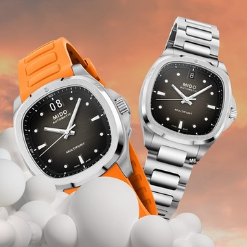 MIDO美度 廣告對錶 先鋒TV大日期窗黑面40/35㎜ M6(M0495261708100/M0493071108100)